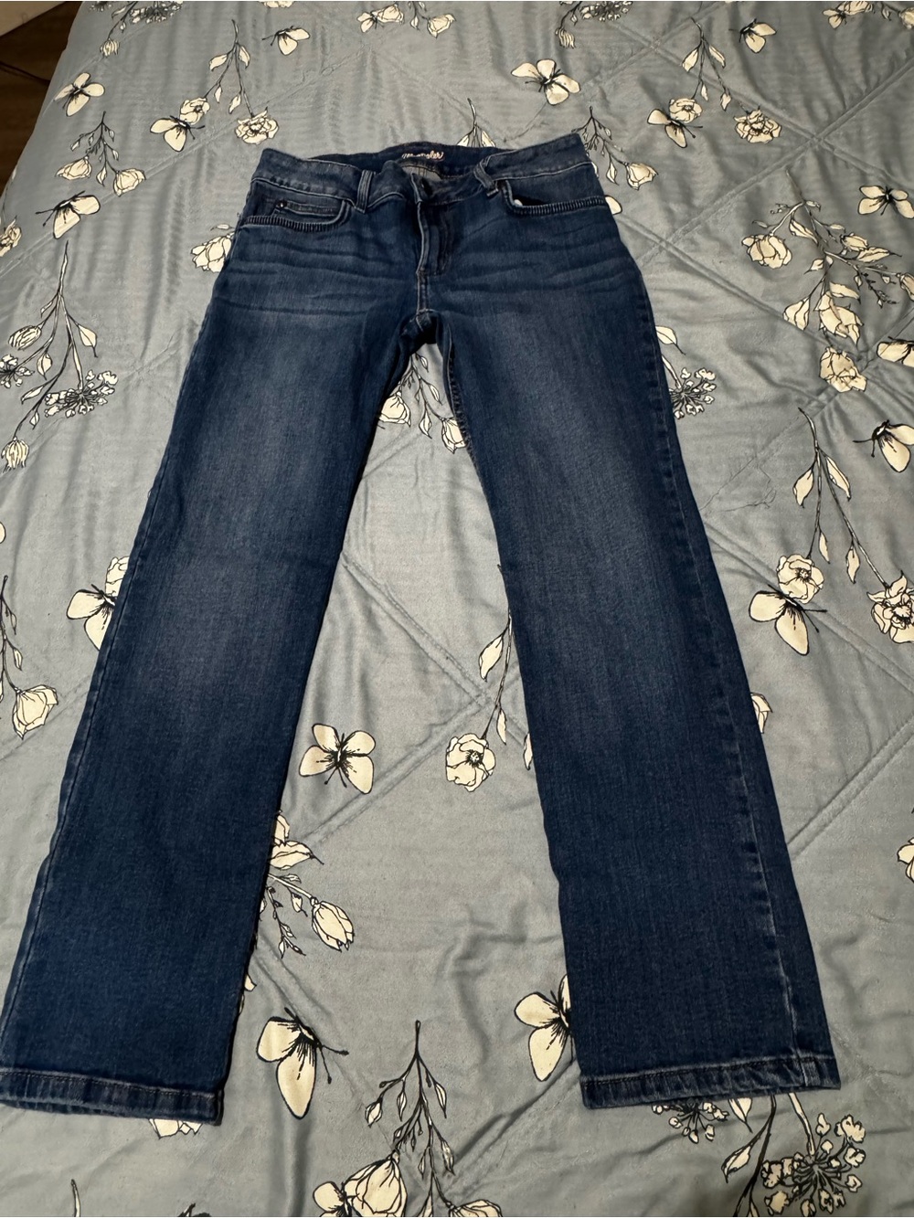 Wrangler Women’s Dark Blue Straight-Leg Jeans